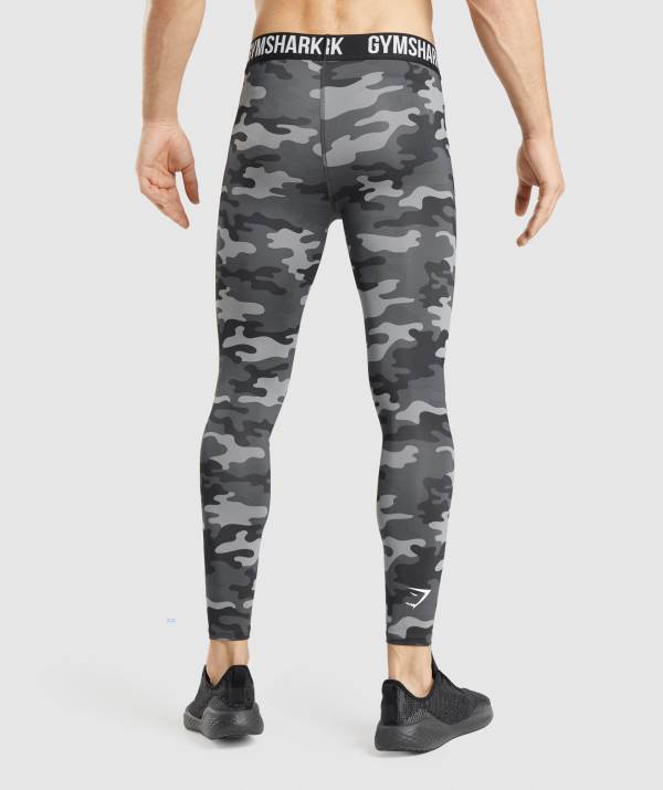 Panske Legíny Gymshark Element Baselayer Siva | GB3562489